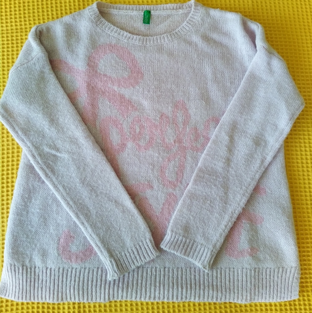 UNITED COLORS OF BENETTON girl's Wool Sweater